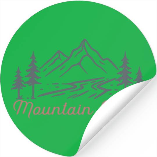 Mountain River Stickers