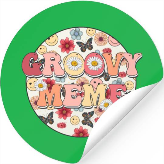 GROOVY MEME Stickers