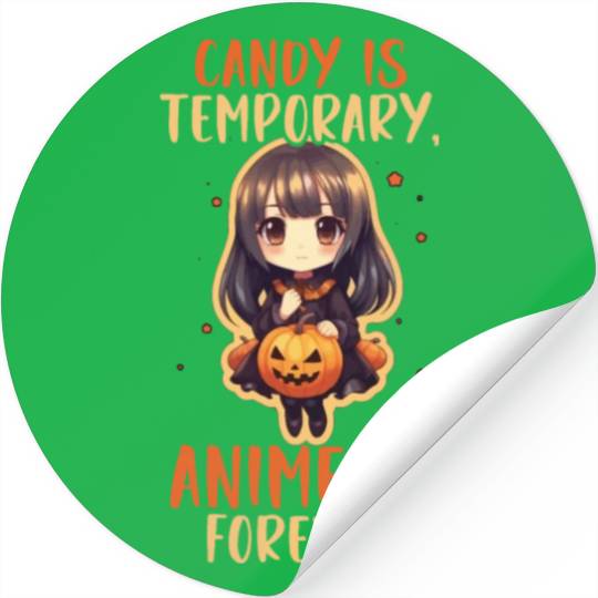 Anime Halloween Kawaii Trick Or Treat Spooky Manga Stickers