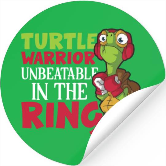 Turtle Boxing Boxing Ring Boxer Gloves Boxing Figh Stickers