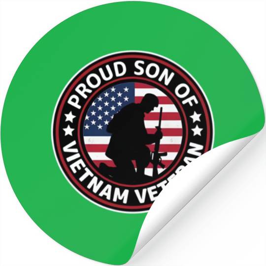Proud son of Vietnam veteran Stickers