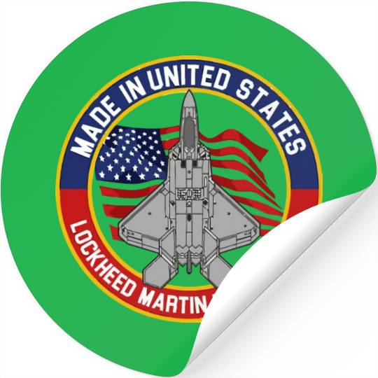 F 22 Raptor Made in USA Stickers