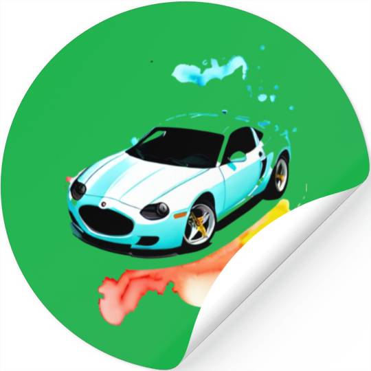 Running car Stickers