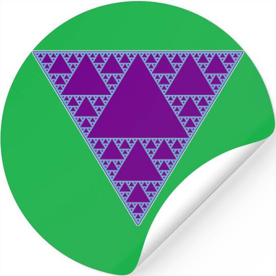 90s Triangle of Teal and Purple Stickers