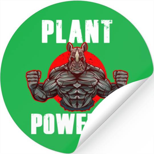 Gym Plant Powered Workout Stickers