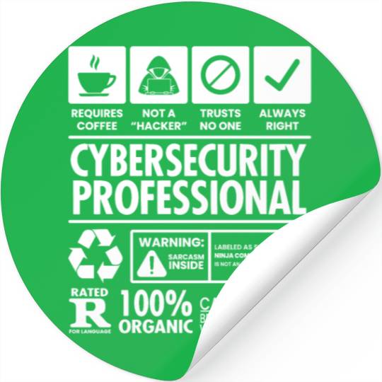 Cybersecurity Network Engineer Analyst Cyber Stickers