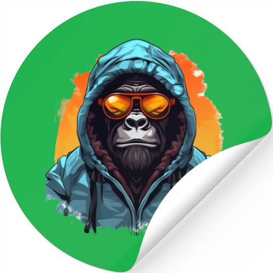 Street Style Mountain Gorilla | Gorilla Lovers Stickers