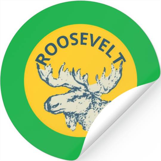 Teddy Roosevelt Bull Moose Py Stickers