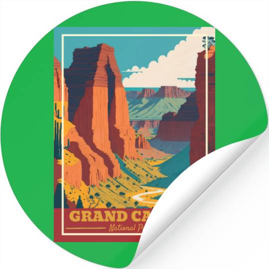Grand Canyon National Park Arizonna Vintage Stickers