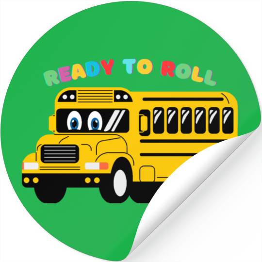 Ready to Roll School Bus Stickers
