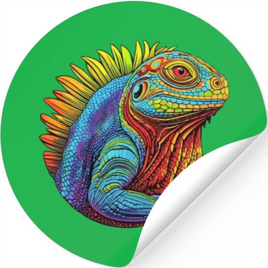 Luminous Lizard Stickers