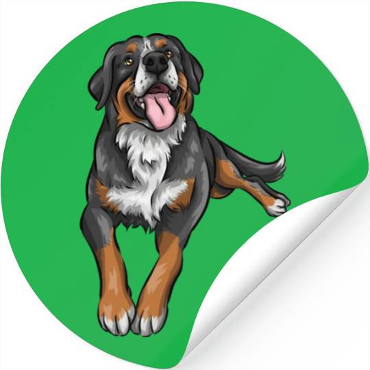 Cute Bernese Mountain Dog Stickers