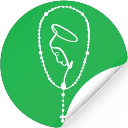 Praying Mama Mary Pastor, Religious Leader Gift Stickers