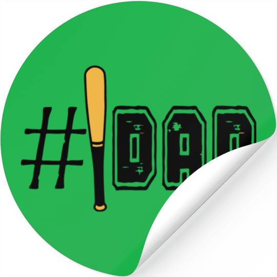 Number One Baseball Dad , Fathers Day png, Daddy Stickers