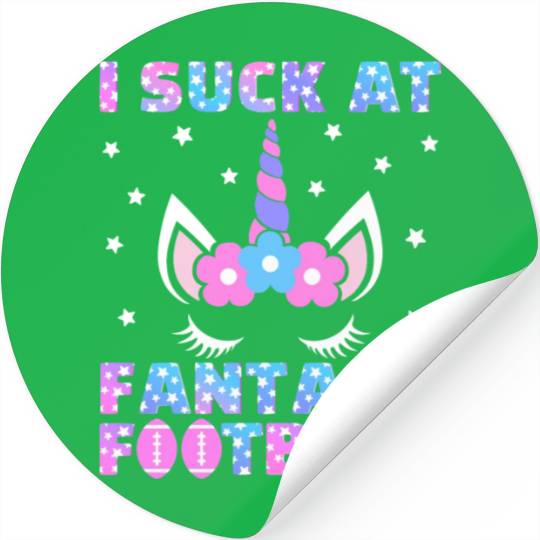 I Suck at Fantasy Football Loser Punishment Funny Stickers