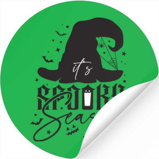 It s Spooky Season Black Stickers