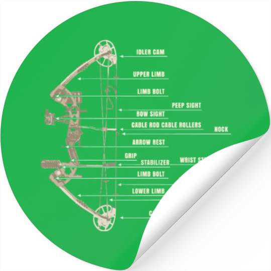 Outdoor Hunting Arch Anatomy Bow Definition Arrow Stickers