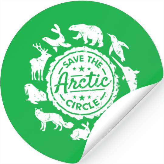 Arctic Animal Conservation Save The Arctic Circle Stickers