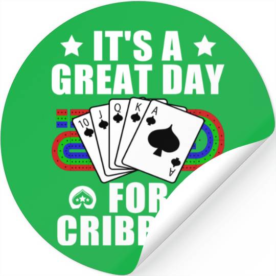 Funny Cribbage Board For Cribbage Card Game Lovers Stickers