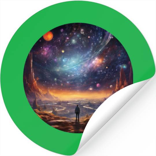 Galactic Splendor: Embrace the Marvels of Cosmos Stickers