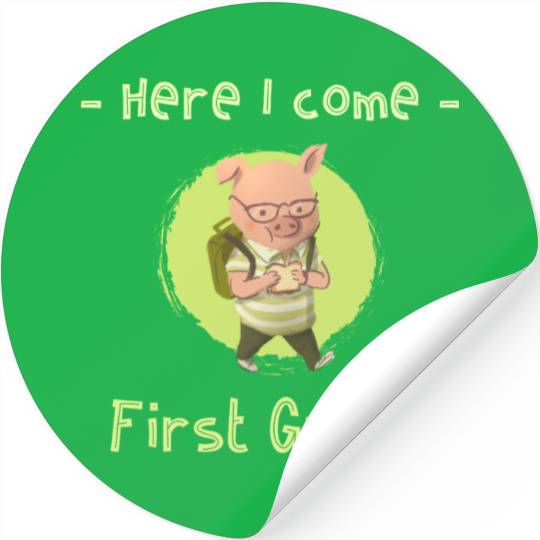 Back to school First Grade Stickers