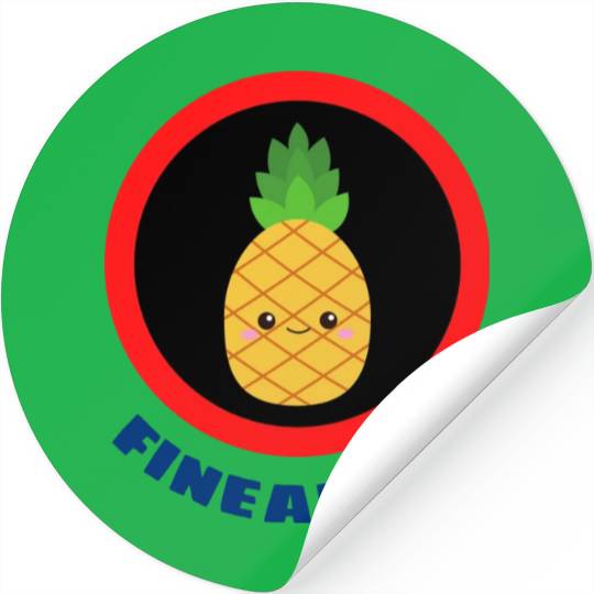 Fineapple Pineapple Pun Stickers