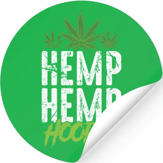 Hemp Hemp Hooray Pot Lover Stickers