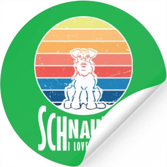 Schnauzer Love Stickers
