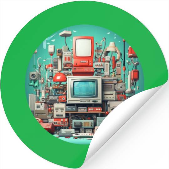 Retro Gaming Magic: Unleash the 8-Bit Nostalgia! Stickers