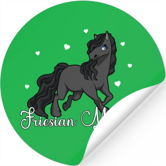 Horse Lover Friesian Mommy Stickers