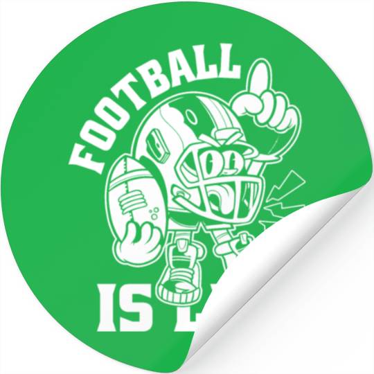 Football Is Life American Football Lover Game Day Stickers