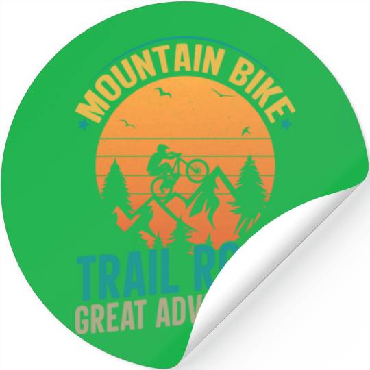 Mountain Bike Trail Road Great Adventure Stickers