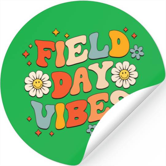 Field Day 2023 Funny Field Day Vibes Teacher Boy Stickers