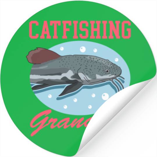 Catfishing Grandma Fish Catfish Fishing Stickers