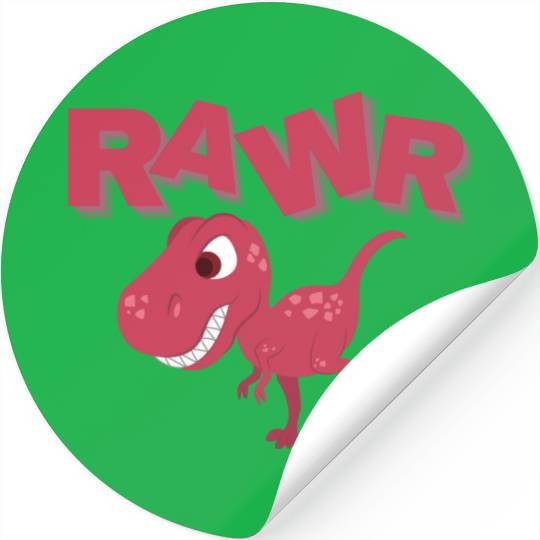Rawr Cute Rex Dino Extinct Lover Tyrannosaurus Stickers