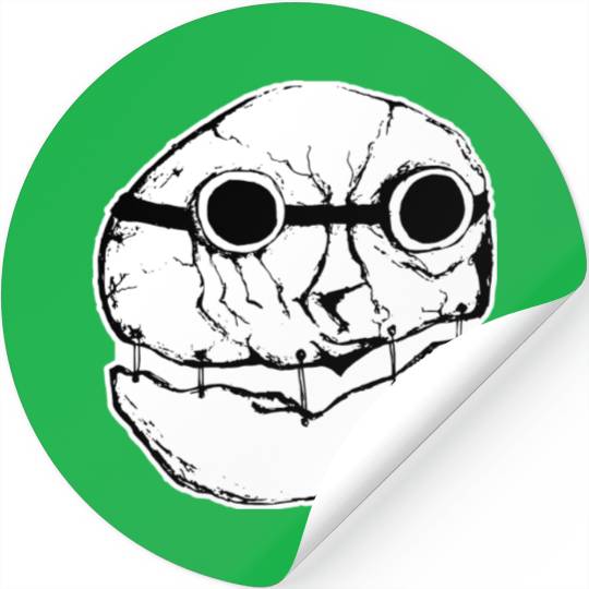 Lone Scavenger Cutout Black Drawing Stickers
