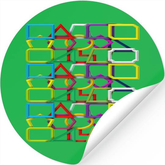 Geometric shapes Stickers
