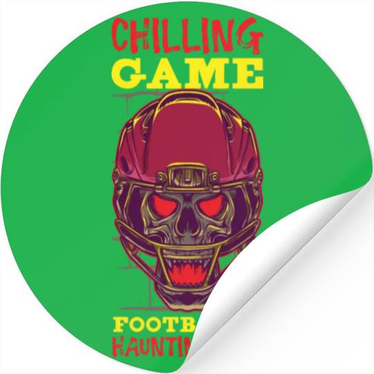 Funny Horror Football Fan Horror Obsessed Horror Stickers