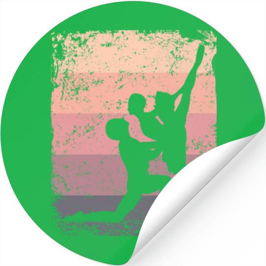 Ballet Dance Couple Vintage Ballerina Stickers