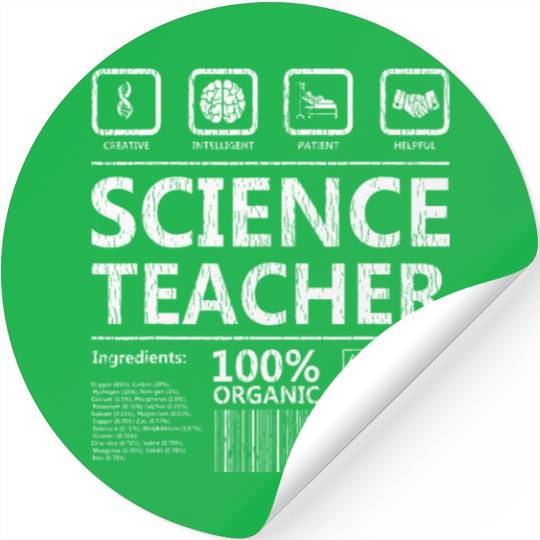 Creative Intelegent Science Chemistry Biology Stickers
