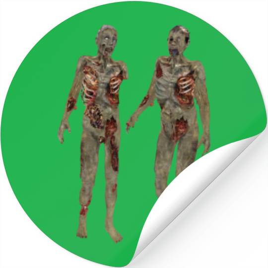 10 zombie Undead cannibal Horror Monster Stickers