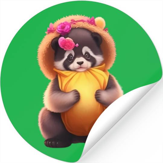 Lady-Pander Stickers