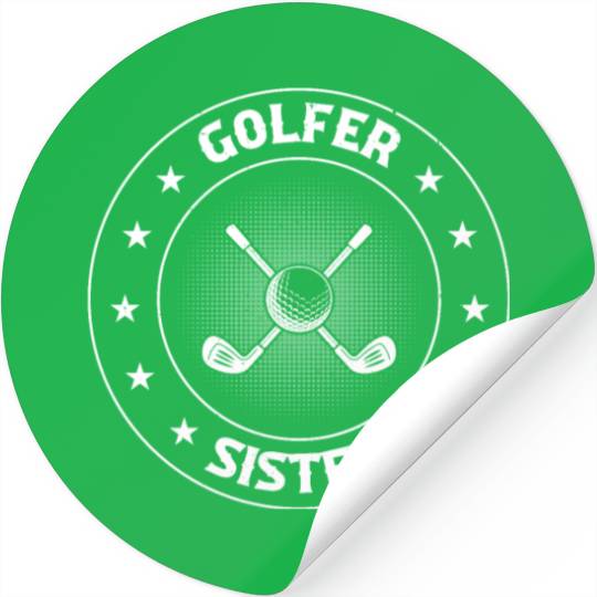 Golf Player Sister Golfer - Golfer Sister Stickers