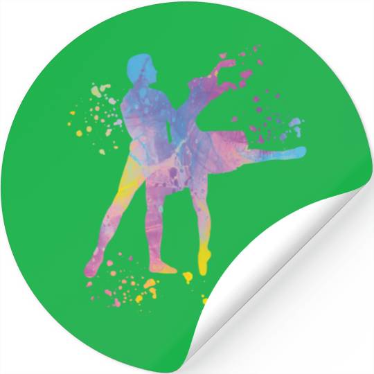 Ballet Dance Couple Woman Ballerina Stickers