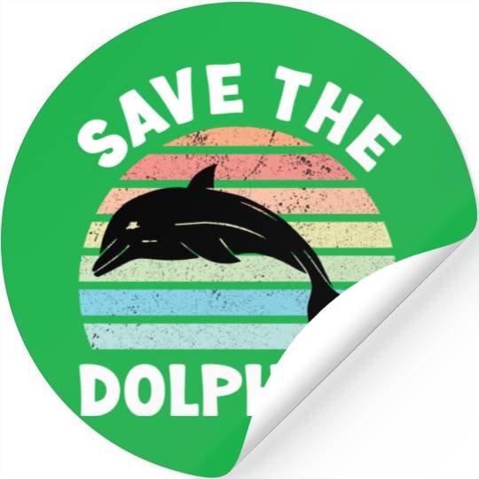 Save The Dolphins Stickers