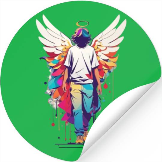 Angel with no face Stickers