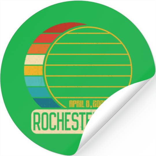 Total Solar Eclipse New York Rochester EclipseRoch Stickers