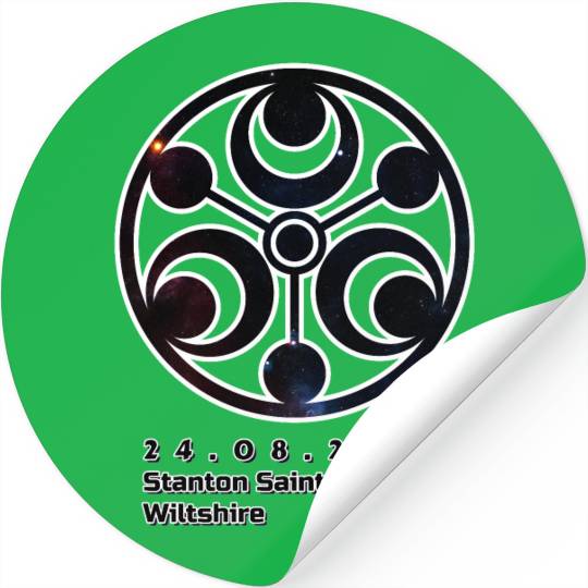 Station Saints Bernard Crop Circle, Wiltshire 24-0 Stickers