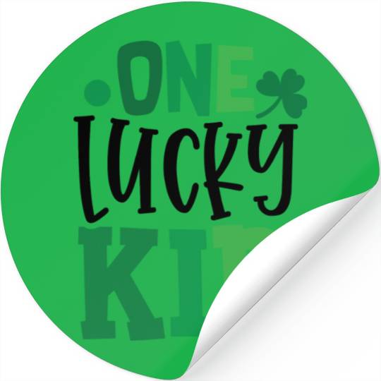 One Lucky Kid Clover Shamrock Irish Ireland Stickers