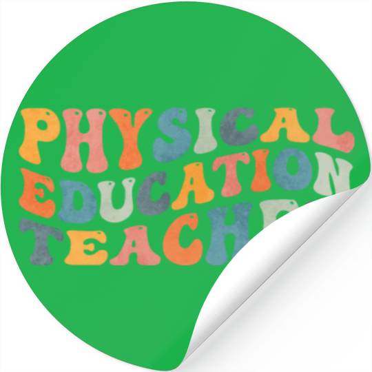 Groovy Physical Education Teacher PE Teaching Stickers